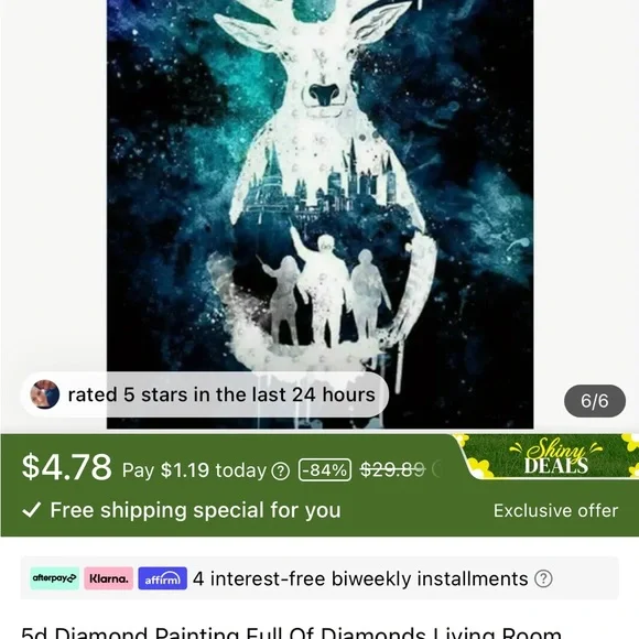 5D Diamond Painting Full of Diamonds Living Room Decor - Picture 1 of 15